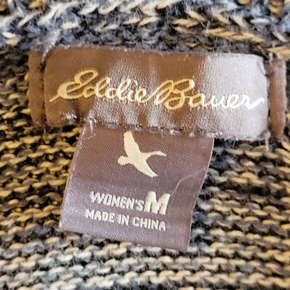 Eddie Bauer Cotton Wrap Sweater Size Medium - Picture 5 of 6